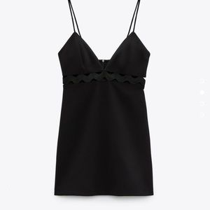 Zara Waist Appliqué Mini Dress